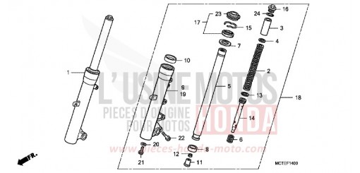 FRONT FORK FJS600A6 de 2006
